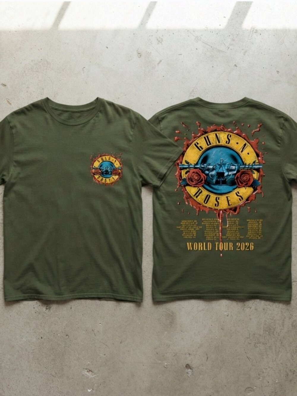 Guns N Roses World Tour 2026 Graphic T-Shirt